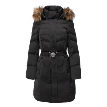 Dámský kabát GUESS MARINA MEDIUM REAL DOWN Černá M