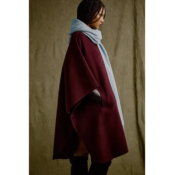 Dámský kabát Vlněný kabát Answear.LAB WA25-KPD008 burgundské 83X, vel. XS