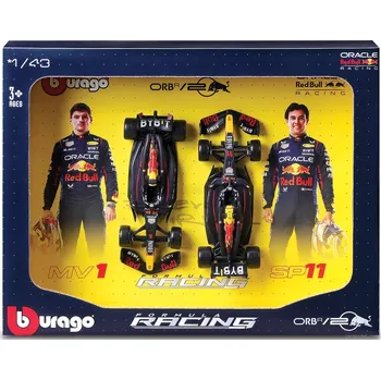 autíčko Bburago Red Bull Racing RB20 1:43 dárkový set