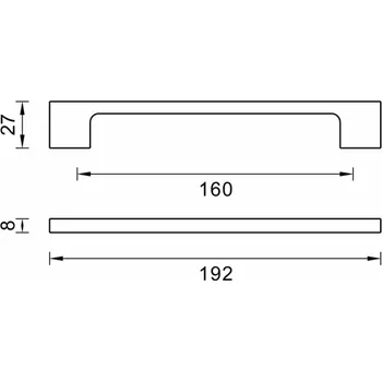 Stůl na stolní tenis Rukojeť DOMOLETTI 149 / 160, černá, 1 ks.