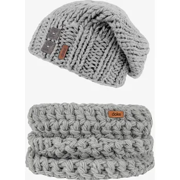 Čepice Doke Set pletená čepice B light