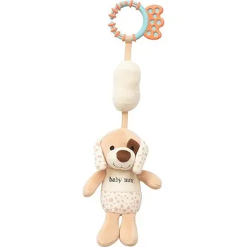 Dětské zboží Edukační hrající plyšová hračka s klipem Baby Mix pes hnědý Barva: Hnědá