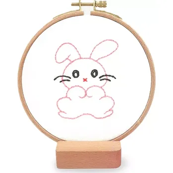 kreativní sada Stoklasa Dětská sada vyšívání s rámečkem Zajíček