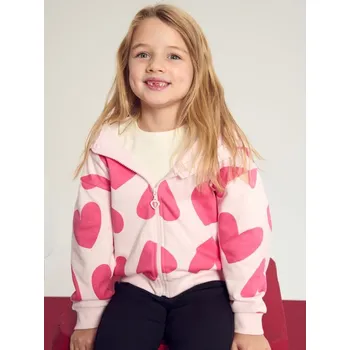 Dívčí mikina Sinsay - Mikina na zip s kapucí - pastelová růžová - 353DN-03X - 353DN-03X-116