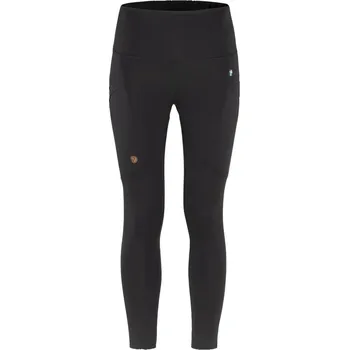 Dámské kalhoty kalhoty turistické dámské FJÄLLRÄVEN Abisko Tights W Black - XXS