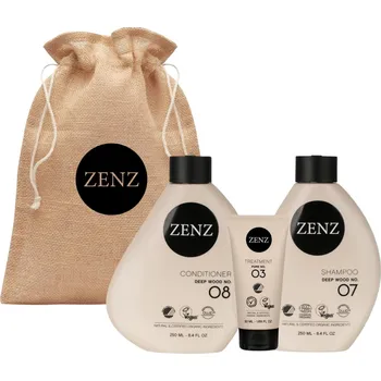 Kosmetická sada Dárková sada pro suché vlasy a kudrnaté vlasy Zenz Deep Wood + dárek zdarma