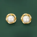JAY Stříbrné náušnice s perlou Carla, stříbro 925/1000 JAY-0014-A-55-03 Zlatá