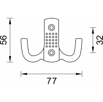 Věšák Věšák na šaty Domoletti Z-341, 1 ks, mosaz