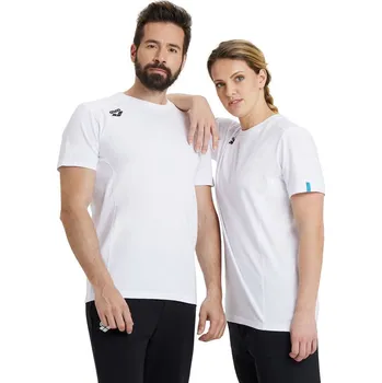 Sportovní tričko bavlna arena Team Unisex Panel T-Shirt white velikost M