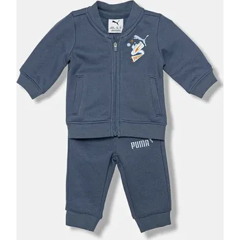 Dětská tepláková souprava Puma MINICATS Full-Zip Set FL INF 689732 modrá 57X, vel. 104