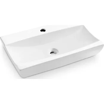 Umyvadlo Bathco 0041 - Umyvadlo na desku SARDINERO 61,5x37,5 cm porcelán/bílá