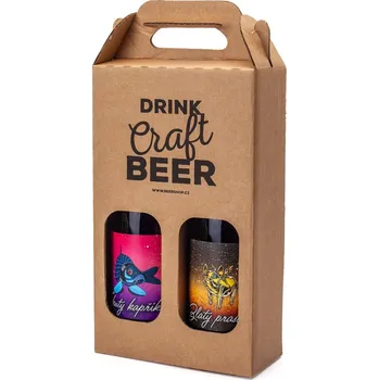 Pivo Beershop Clock Vánoční sada Kapřík & Prasátko 2x 0,75 l