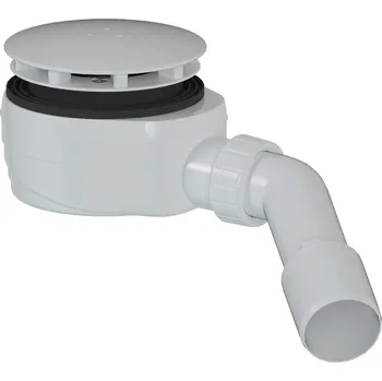 Sprchová vanička CERANO - Sifon sprchové vaničky 90mm - nízký - DN40/50 - krytka bílá matná