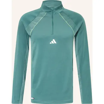 Pánské tričko Adidas Střední Vrstva Tech Apparel, petrolejová