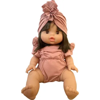 Kojenecký overall Overal pro panenku 34 cm By Loli - Lili Flora - Old pink