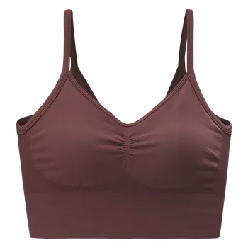 Podprsenka DÁMSKÁ Podprsenka IQ CROSS THE LINE ILARIA WMNS M000257522 – Hnědá XL