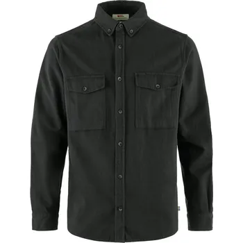 Pánská košile flanelová košile pánská FJÄLLRÄVEN Övik Twill Shirt M, Dark Grey-Dark Grey - S