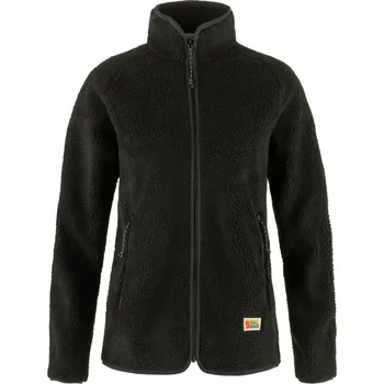 Dámské oblečení fleece mikina dámská FJÄLLRÄVEN Vardag Pile Fleece W, Black - XL