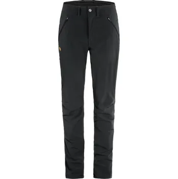Dámské kalhoty kalhoty turistické dámské FJÄLLRÄVEN Abisko Trail Stretch Trousers W Black - 46/S