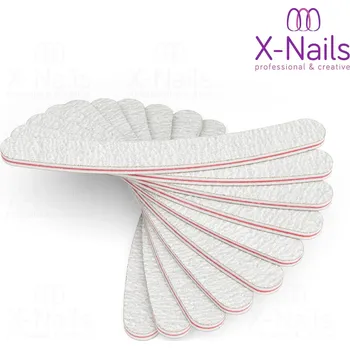 X-NAILS pilník na nehty Eco Line 100/180, banán - ZEBRA 25 ks (Pilník na nehty ZEBRA HRUBÝ, banán 100/180 25 ks)