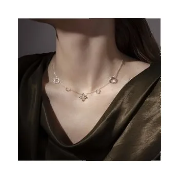 Náhrdelník Lilou Náhrdelník W0010 Stříbrná OS