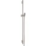 Hansgrohe Unica, S Puro sprchová tyč 900 mm se sprchovou hadicí Isiflex 1600 mm, kartáčovaný nikl, HAN-28631820