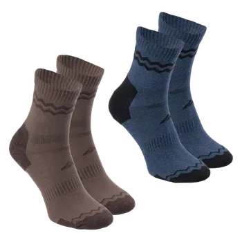 Pánské ponožky Pánské Ponožky MARTES MATRAN 2 PACK M000280437 – Hnědá 39-42