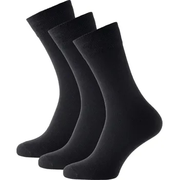 Pánské ponožky Ponožky Zulu Diplomat Bamboo 3 pack Velikost ponožek: 43-47 / Barva: černá