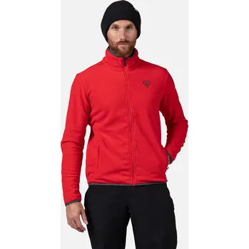 Pánská móda Pánská Fleecová mikina ROSSIGNOL STRAWPILE FLEECE FZ RLNML07_301 – Červená S