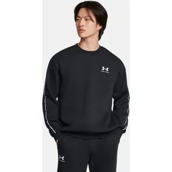 Pánská mikina Pánská mikina Under Armour UA Icon Fleece Crew Tapin 1389357-001 Černá XXL
