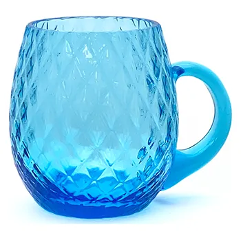 Třetinka 0,3l - Káro - akvamarín | 79519