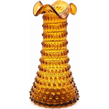 Váza Váza 32 cm - Hobnail - Ananas - amber | 86293