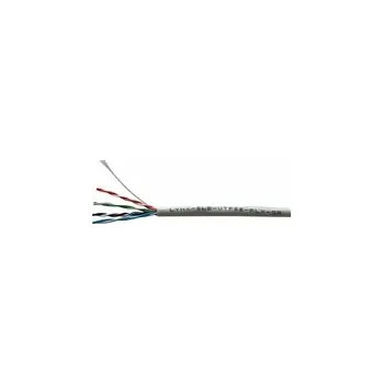 Kabel Lynx CS LYNX-SLD-UTP5E-RLX-GR UTP, Cat5E, drát, PVC, Eca, 305m, šedý UTP kabel LYNX REELEX AIR, Cat5E, drát, PVC, Eca, šedý, 305m