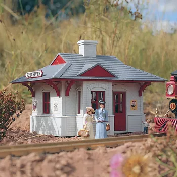 Vláček a vláčkodráha Piko G Authentic Edition Nádraží „Red River“ - 62228