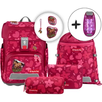 Školní aktovka Step by Step CLOUD Wild Horse Nora – 5dílný set + Dárek ZDARMA