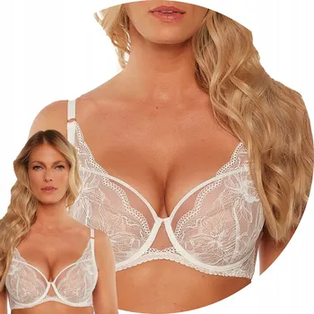 Dámské spodní prádlo Gaia 1243 Maricia Push-up podprsenka ecru-mokka 80B