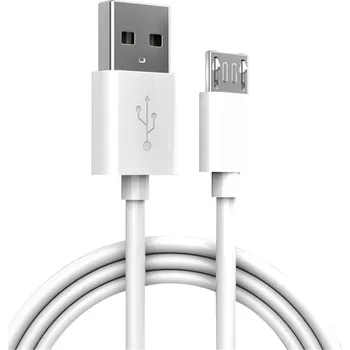 Náhradní díl pro mobilní telefon Bílý Micro-USB kabel Nakida 1m – USB-A ↔ Micro-USB pro telefony, powerbanky a příslušenství (micro-usb kabel | usb kabel 1m | nabíjecí kabel micro usb | datový kabel micro usb | micro usb pro telefon | kabel pro powerbanku | usb kabel do mobilu | kabel)