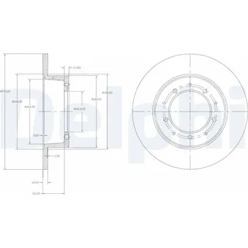 Brzdový kotouč Brzdový kotouč DELPHI BG2799