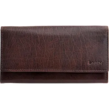 Peněženka Lagen Dámská kožená peněženka V-40 tmavě hnědá
