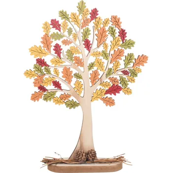 Anděl Přerov Dřevěný strom barevný dub 30 cm