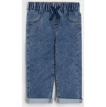 Dětská móda Sinsay - Elastické džíny s vázáním v pase - modrá - 8065C-55J - 8065C-55J-86