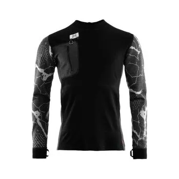 Aclima Lars Monsen Femunden crewneck Men Jet Black/Marengo/Femunden Dark černá L