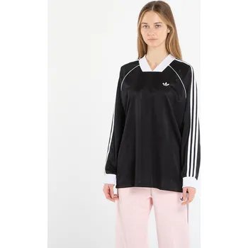 Dámské tričko Tričko adidas 3S Jaquard Ls Black S