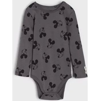 Kojenecký body Sinsay - Bavlněné body Mickey Mouse - šedá - 510EM-86X - 510EM-86X-80