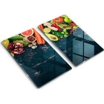 Obraz Krájecí deska Wallfluent sklo 2 ks