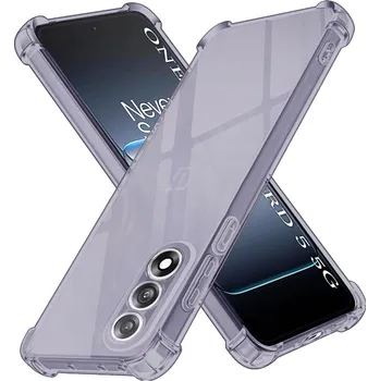Pouzdro na mobilní telefon Techsuit Shockproof průhledný silikon OnePlus Nord 5 kouřově černý