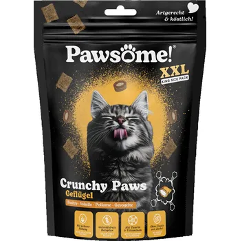 Pamlsek pro kočku 150g drůbežích pamlsků pro kočky Pawsome křupavé tlapky