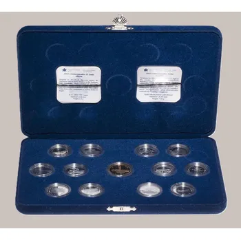 Kanada – sada mincí „125. výročí Konfederace“ 1992, 12× 25 Centů + 1× 1 Dollar 72 g