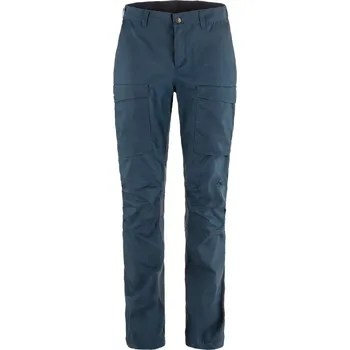 Dámské oblečení kalhoty dámské trekové FJÄLLRÄVEN Abisko Hybrid Trail Trousers W Navy - 36/L