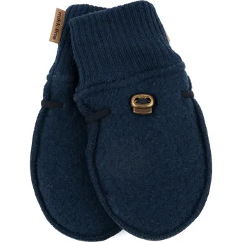 Rukavice MIKK-LINE Vlněné merino rukavice - béžové Melange Offwhite- Velikost: 62-68 Modrá 62-68